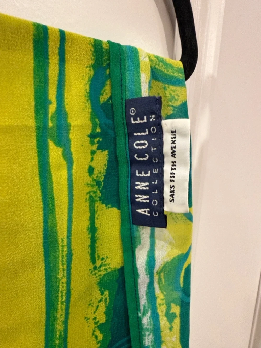 Anne Cole Blue & Green Patterned Beach Wrap